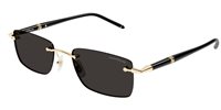 Occhiali da sole Montblanc Uomo MB0344S001-GOLD-BLACK-GREY54 - MB0344S001-GOLD-BLACK-GREY54